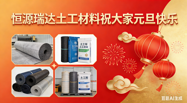 夯實(shí)基礎(chǔ)，共賀新元：恒源瑞達(dá)土工材料祝您元旦快樂(lè)！